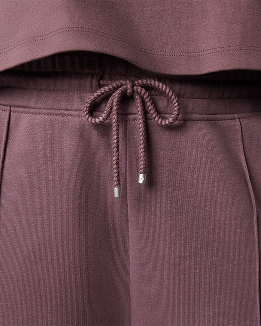 Women's Converse Wide Leg Knit Pants Purple | AU 09C16H